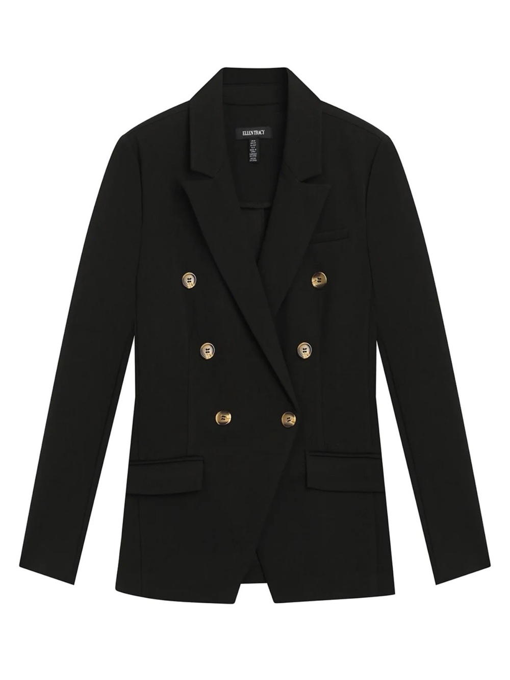Double-Breasted Navy Women's Blazer Coat